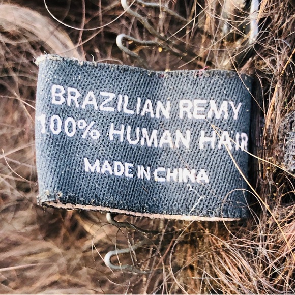 Elegante Brazilian Remy human hair Full wig long 20 inch hair Dark Brown - Picture 9 of 11